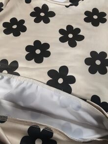 SHEIN Playful Pals 6件套舒适秋冬女婴休闲时尚创意个性化清新可爱豹纹、蝴蝶结、花朵、爱心、字母图案印花卫衣和打底裤套装，幼儿花朵服装婴儿套装，秋冬季女婴毛衣套装，摩卡色婴儿服装，婴儿休闲套装 - 彩色 - 查看 6