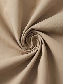 Coeurva Women Trench Coats Berikat Tombol Ganda Plain Casual - Khaki - View 8