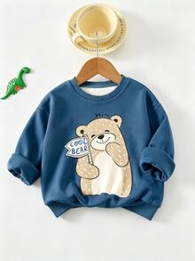 Sudadera casual de cuello redondo para bebé - Multicolor - Ver 4