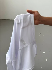 SHEIN PETITE 简约休闲基础款秋冬季半领拉链领V领长袖紧身外套弹力女上衣 - 白色 - 查看 9