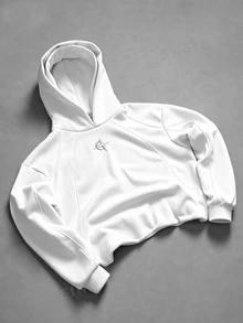 PAVTROS Men's Casual Double-Hooded Patchwork Hoodie,All White,Autumn,Streetwear,Holiday,Baggy Graphic Embroidered Pattern Double Hat,Vintage Couple Gift - White - View 8