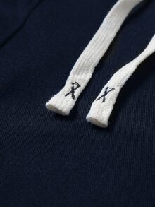 Major Grit 街头风阔腿裤，双拉链腰带和侧边拼接设计，街头服饰，宽松版型，印花图案，情侣装，适合朋友、情侣装、情侣装、街头风、双腰带反光包边，热销刺绣图案阔腿裤 - 藏蓝色 - 查看 3