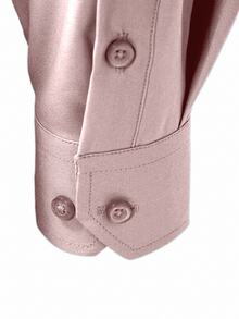 Manfinity Mode Men's Casual Versatile Long Sleeve Shirt - Pink - View 6