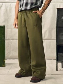 Norleigh Men's Long Sleeve Pocket Hoodie And Drawstring Waist Cargo Pants Set - Army Green - View 8