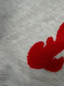 ROMWE MEN Street Life 2026 春/秋/冬新款男士重磅刺繡拉鍊運動衫夾克，休閒時尚街頭風，中性情侶夾克 - 灰色 - 查看 4