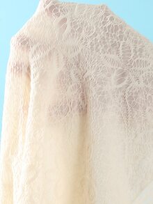 Swim Oasis Premium Special Fabric One-Piece Swimsuit With Metal Trim And Braided Rope Detail, Plus Cover-Up Skirt With Metal Starfish Accent, 2 Pieces Set - Beige - View 6