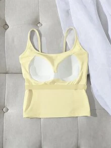 Tseoso Summer Casual Versatile Backless Camisole With Padded Cups - Multicolor - View 6