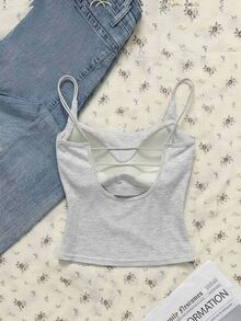 Tseoso Summer Casual Versatile Backless Camisole With Padded Cups - Multicolor - View 2