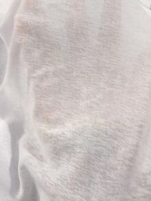 DAZY 纯色半扣落肩罩衫 夏季沙滩女装 度假装 - 白色 - 查看 7