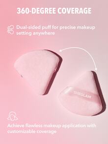 SHEGLAM Insta-Ready Puff Bedak Merek Kecantikan Kosmetik Makeup Untuk Wanita Dan Anak Perempuan - Baby Pink - View 5