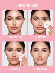 SHEGLAM Insta-Ready Puff Bedak Merek Kecantikan Kosmetik Makeup Untuk Wanita Dan Anak Perempuan - Baby Pink - View 2