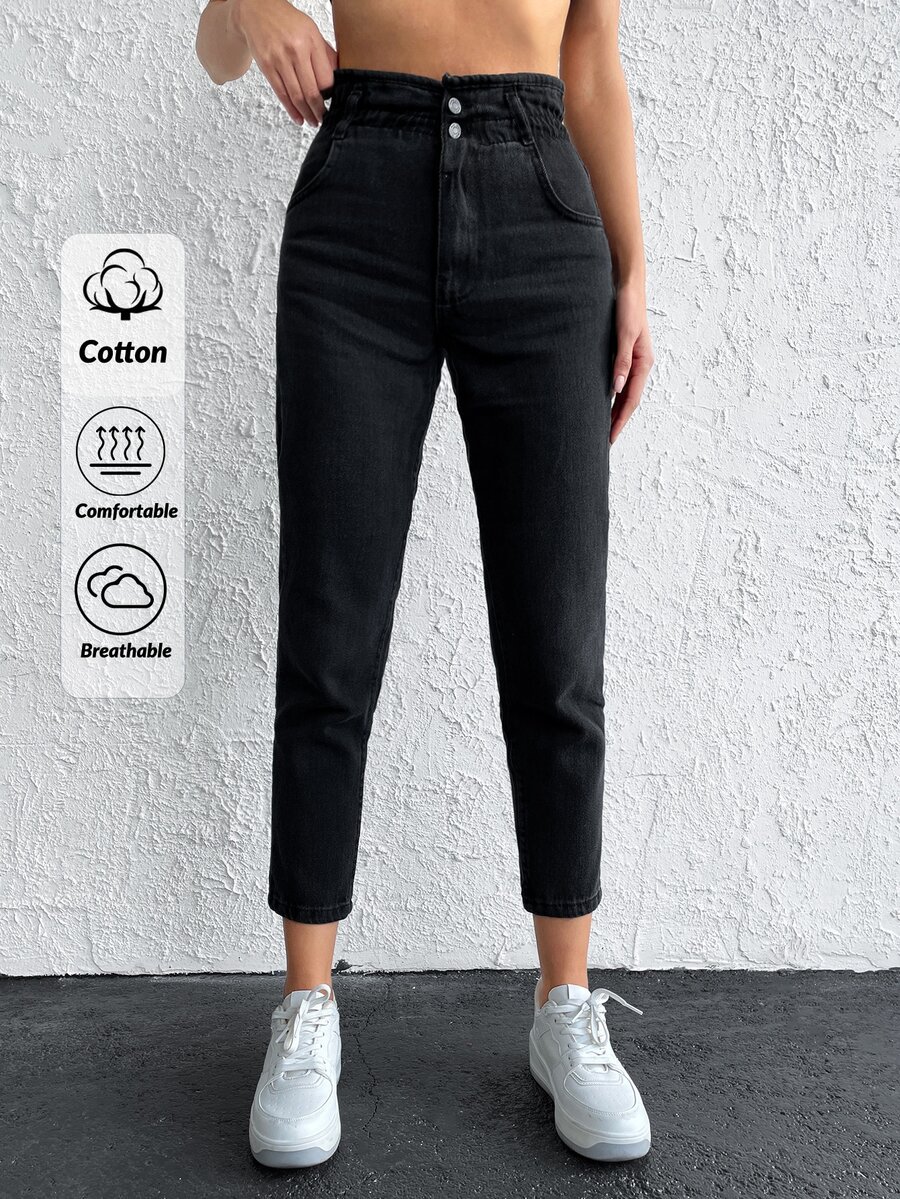 EURMUSE High Waist Mom Fit Jeans
