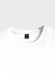 EURMUSE 100%Cotton Men's Basic Round Neck T-Shirt Set (Multiple Pieces) - Multicolor - View 4