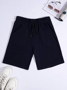 EURMUSE 100%Cotton 2pcs Men's Waffle Fabric Basic Shorts - Multicolor - View 5