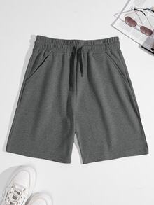 EURMUSE 100%Cotton 2pcs Men's Waffle Fabric Basic Shorts - Multicolor - View 4