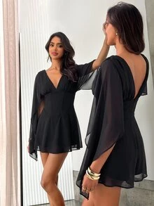Aloruh Women Mini Dresses - Black - View 8