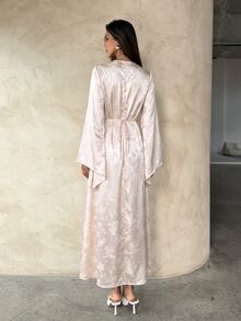 Aloruh Pink Romantic Ruffle Mini Dress For Date, Party, Vacation - Baby Pink - View 2