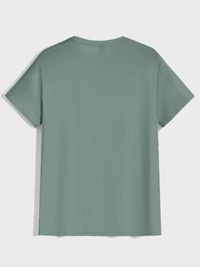EURMUSE 100%Cotton Men's Basic Round Neck T-Shirt Set (Multiple Pieces) - Multicolor - View 9