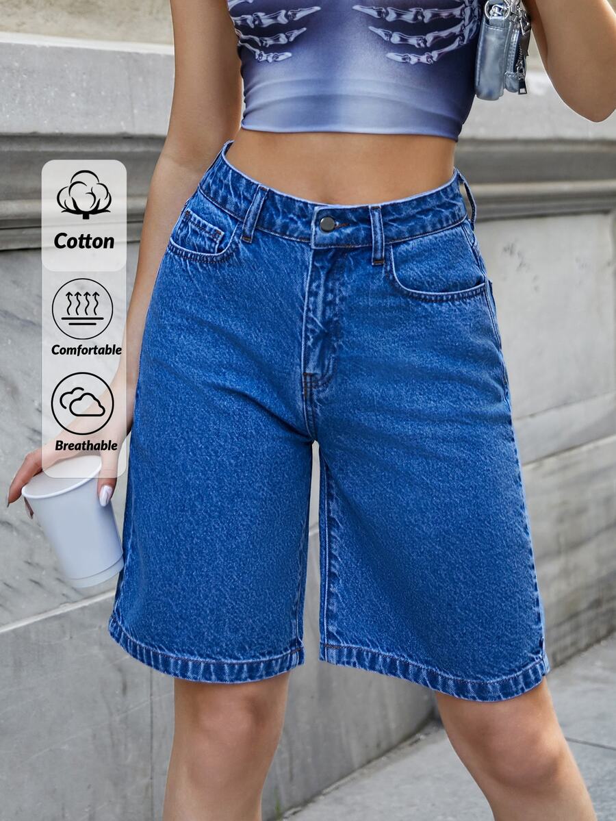 EURMUSE Back Label Detailed Bermuda Short
