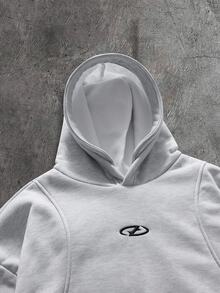 AXEPEAK Men's Casual Versatile Everyday Long Sleeve Hooded Sweatshirt - White - View 5