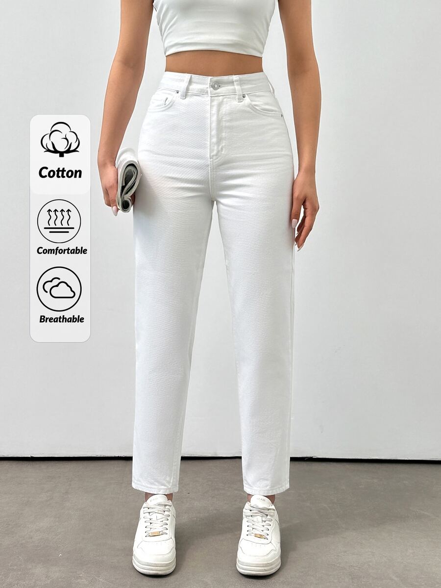 EURMUSE High Waist Mom Fit Jeans