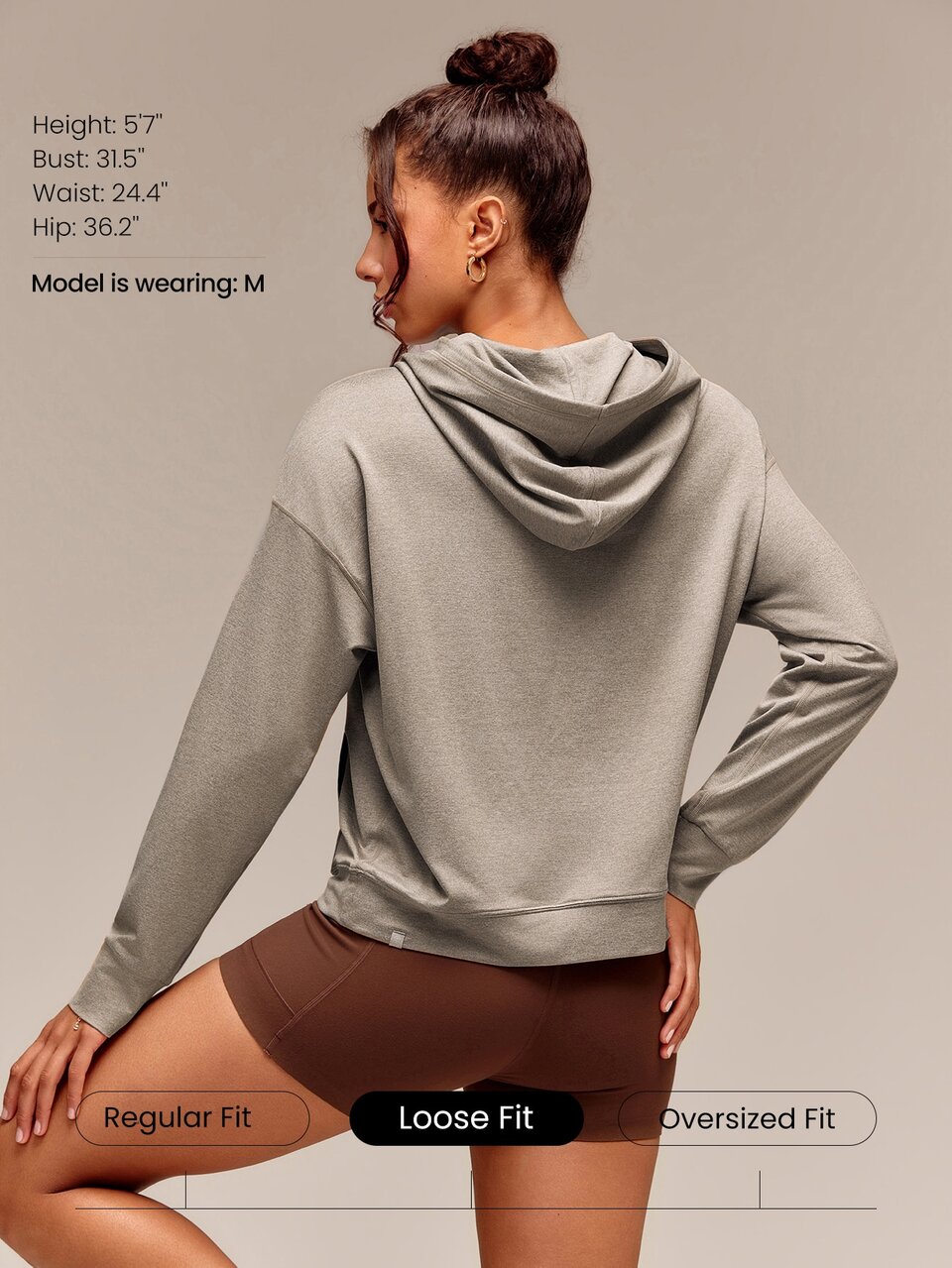 Cloudknit UltraSoft Double-Dye Loose Fit Pullover Sweatshirt With Pocket Daily Casual Wear