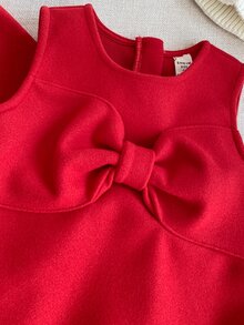 PrepCrw Young Girls' Collegiate Style Cloak Jacket/Dress Set,Party - Red - View 5