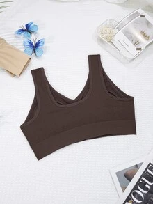 Moonlight&Mama Bra Hamil Minimalis Tanpa Jahitan Terlaris Wanita 2026, Warna Polos, Nyaman, Berkualitas Tinggi, Berkinerja Tinggi, Portabel, 1 buah - Coffee Brown - View 8