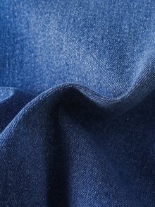SHEIN 兒童 2 件組 青少年男孩 寬鬆舒適 破洞黑色彈性緊身牛仔褲 - 彩色 - 查看 5