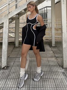 BiaLiraa Women's Backless Romper For Daily Fitness & Sports - Black - View 6