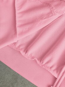 Manfinity EMRG Manfinity Streetrush Men Dark Street Style INS High Street Zip-Up Hoodie. Street Style, Y2k, Fall - Pink - View 9