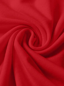 EURMUSE 100Cotton Kaos Pria Lengan Raglan Blok Warna Merah Garis-garis Merah untuk Liburan Musim Panas Kasual Aktif - Merah - View 5