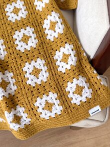 SWAVVY Men's Fashion Vacation Single-Breasted Crochet Short Sleeve Knit Top - Yellow - View 4