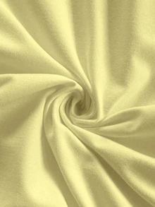 Soleia Pale Yellow Asymmetric Hem Shoulder Off Top, Suitable For Summer Vacation - Yellow - View 5