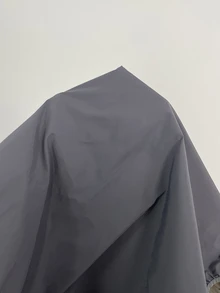 Muchica 女士撞色立领上衣和短裤休闲日常套装 - 深灰色 - 查看 7