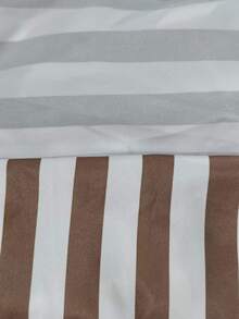 BamGlimmer Setelan Wanita 2 Potong Atasan Tube Pendek Bermotif Garis-Garis Cokelat dan Celana Jogger Longgar untuk Liburan Musim Panas Tropis. - MultiWarna - View 8
