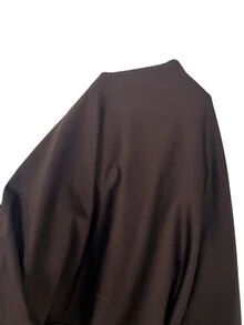 SHEIN EZwear 女士休闲纯色吊带连衣裙 - 咖啡棕 - 查看 3