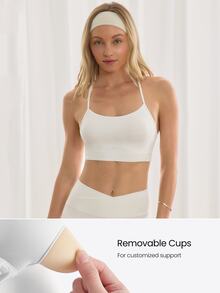 GLOWMODE Sujetador Featherfit™ Con Cuello Cuadrado Y Espalda En Forma De Y - Blanco - Ver 3