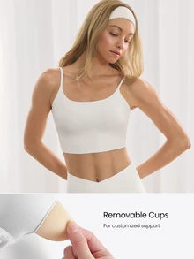 GLOWMODE FeatherFit™ Knot Going Anywhere Twisted Backless Tank Top Light Support Low Impact Yoga Pilates Daily Gym Spring Summer - White - View 3
