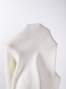 SHEIN New Fall Napoleonic Military Inspired Ribbed Knit Top Women Split V Neck Double Row Strap Button Long - White - View 8