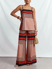 Zivah Women's Modern Commute Holiday Print 2 Pieces Set - Multicolor - View 4