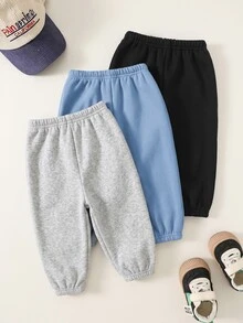 SHEIN 3件組男嬰下身褲 - 彩色 - 查看 2