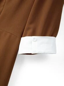 GlowEve CURVE Women's Spring/Summer Solid Color Round Neck Short Sleeve Elegant Minimalist Dress - Multicolor - View 9