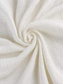 Balvessa Setelan 3 Potong Terbuat dari Campuran Linen: Tank Top Leher V Warna Polos, Kardigan Longgar, dan Celana Pendek Kasual dengan Saku dan Pinggang Elastis, Mudah Dipadukan, Lembut dan Nyaman - Putih - View 5