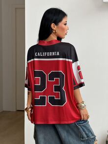 Coolane 女款春夏 Y2K 街頭風復古數位印花短袖 T 恤 - 彩色 - 查看 2