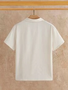 HIMLAND 男士夏季休閒純色短袖 Polo 衫 - 彩色 - 查看 8
