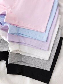 6件/包 女童純色馬卡龍色內褲 秋季 - 彩色 - 查看 6