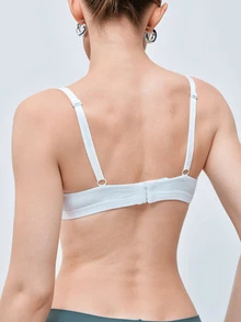 Softvol Women's Wireless Push-Up Bra - Comfortable T-Shirt Bra, All-Day Push-Up Support & Seamless Fit, Everyday Confidence Choice - White - View 3