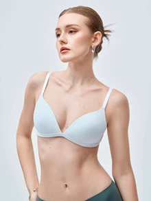 Softvol Women's Wireless Push-Up Bra - Comfortable T-Shirt Bra, All-Day Push-Up Support & Seamless Fit, Everyday Confidence Choice - White - View 5