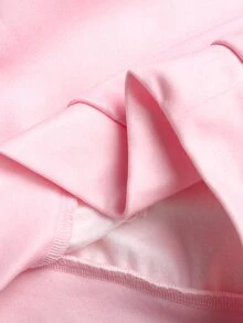女童休閒可愛粉色圓領寬鬆秋季衛衣與運動褲兩件套 - 粉色 - 查看 6